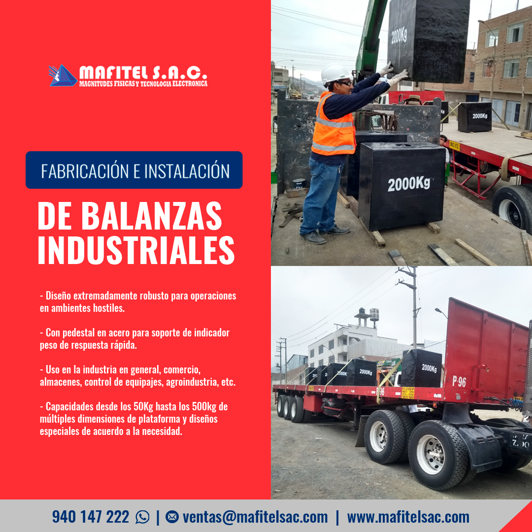 Fabrica Venta Balanzas Industriales Peru
